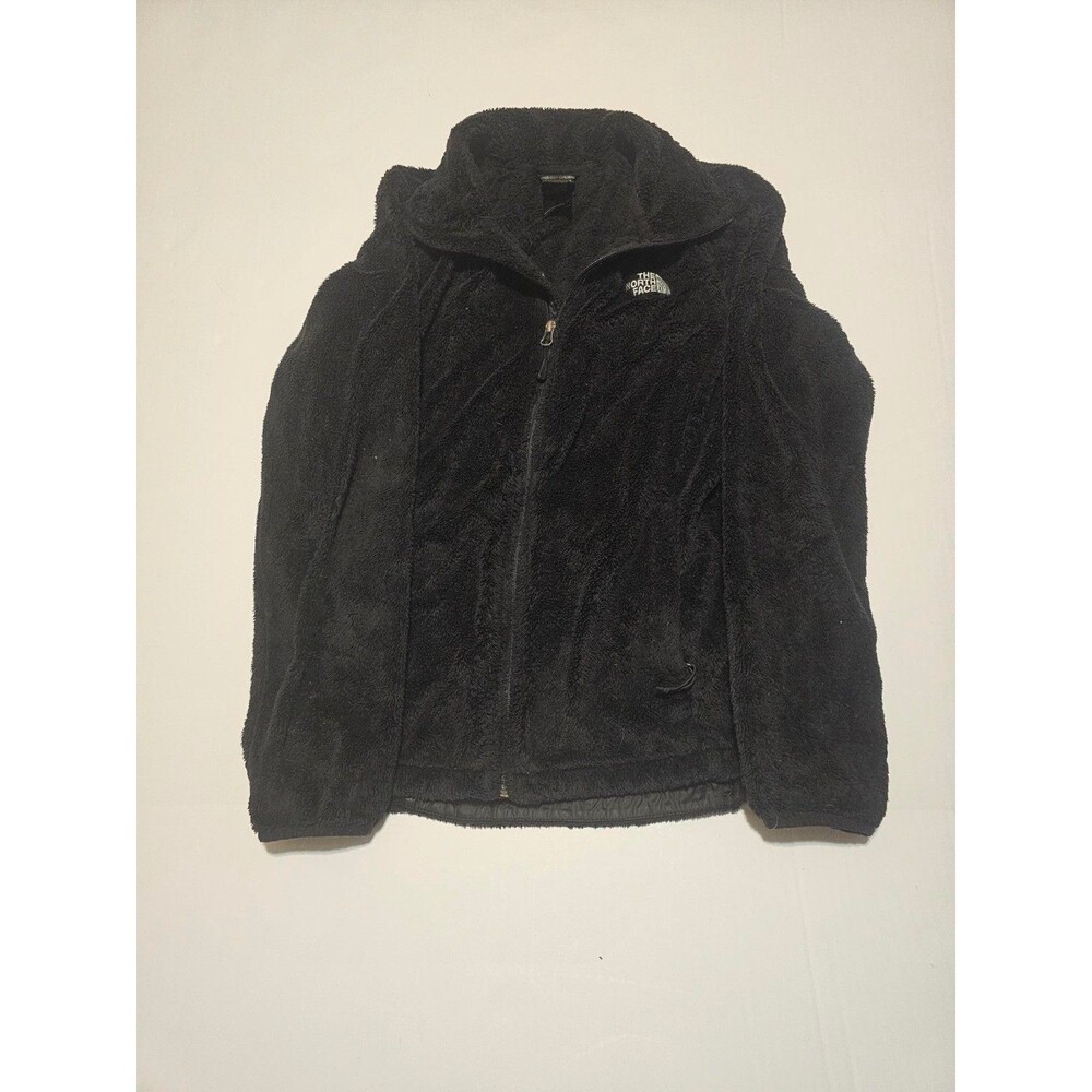 The North Face Fleece Jacket Womens M Black High Pile Plush Full Zip TNF
